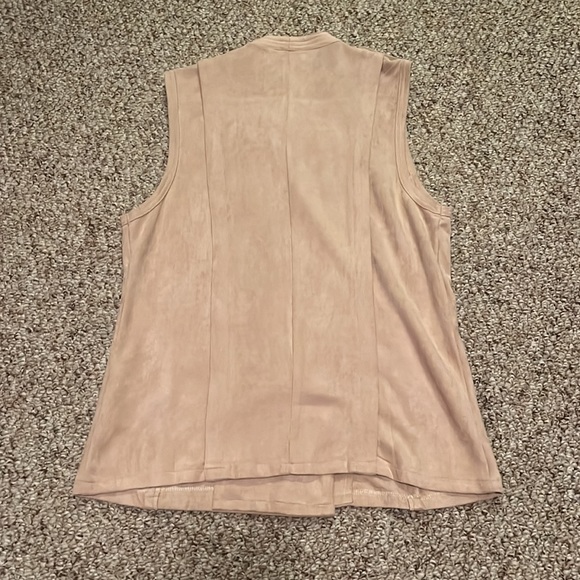 Beau tissu faux suede vest - Picture 2 of 2